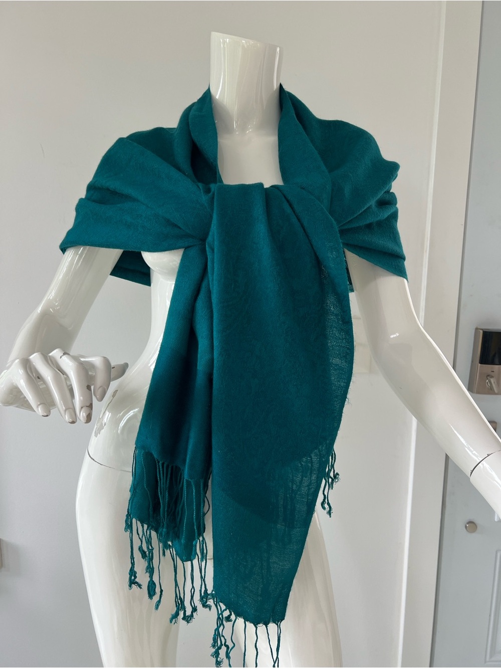 Pashmina silk blend oversized scarf shawl winter wrap 75”x28”